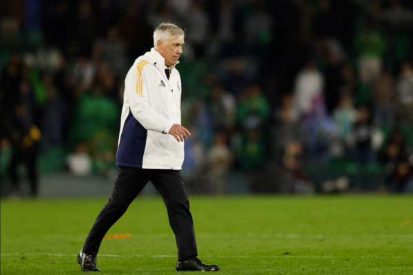 Carlo Ancelotti's Real Madrid took an early lead but suffered a setback as Real Betis staged a 2-1 comeback, denting their La Liga title hopes.